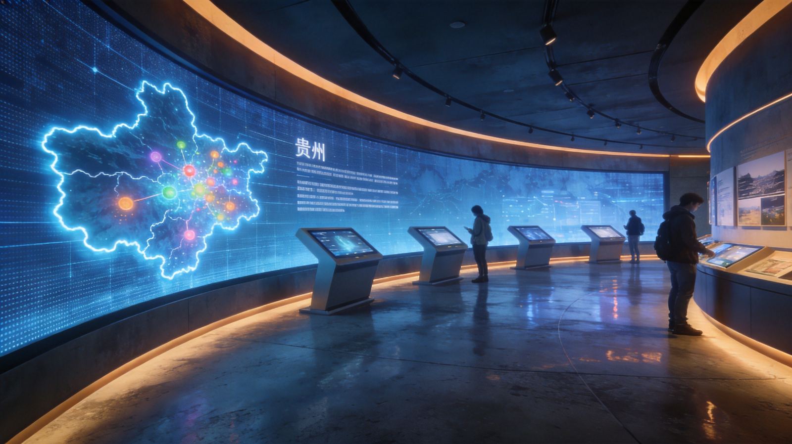 中心数字展示大厅